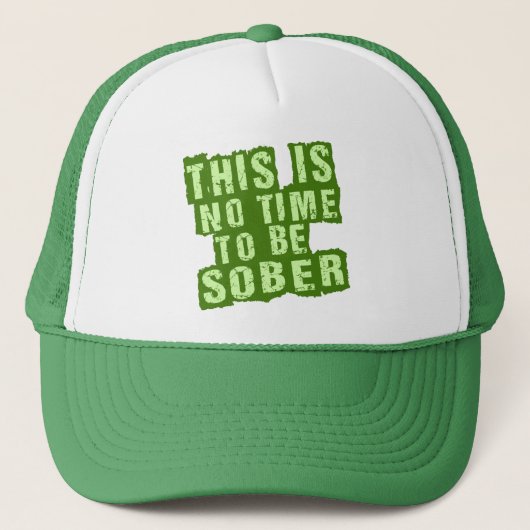Funny St Patricks Day Drink Humor Trucker Pet (Voorkant)