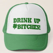 Funny St Patricks Day Drink Trucker Pet (Voorkant)
