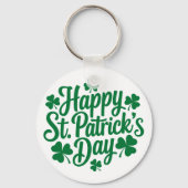 Funny St. Patrick's Day funny Tractor Sleutelhanger (Achterkant)