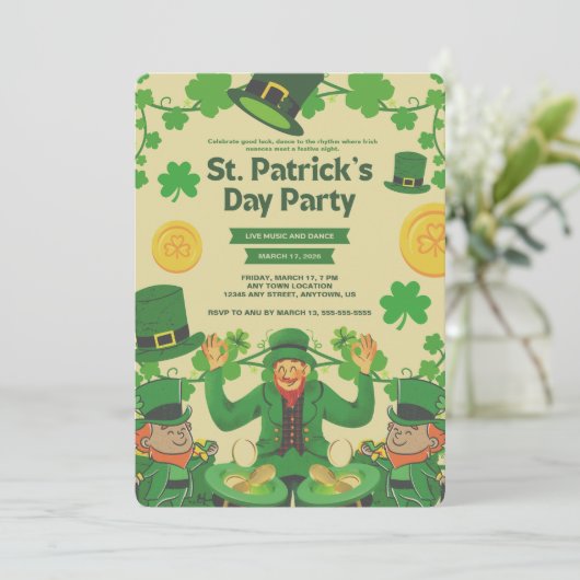 funny st patricks day invitations (Debout devant)