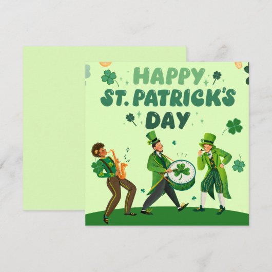 funny st patricks day invitations (Devant / Derrière)