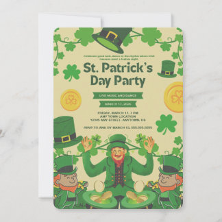 funny st patricks day invitations feestdagenkaart