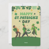 funny st patricks day invitations feestdagenkaart (Achterkant)