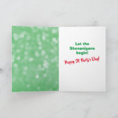 Funny St. Patrick's Day Irish Boxer Dog Kaart (Binnen)