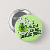 Funny St Patricks Day Irish Ronde Button 5,7 Cm (Voorkant /achterkant)