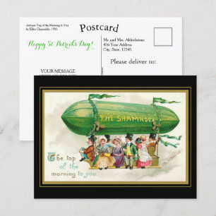 Funny St Patrick's Day Irish Top of the Morning Briefkaart