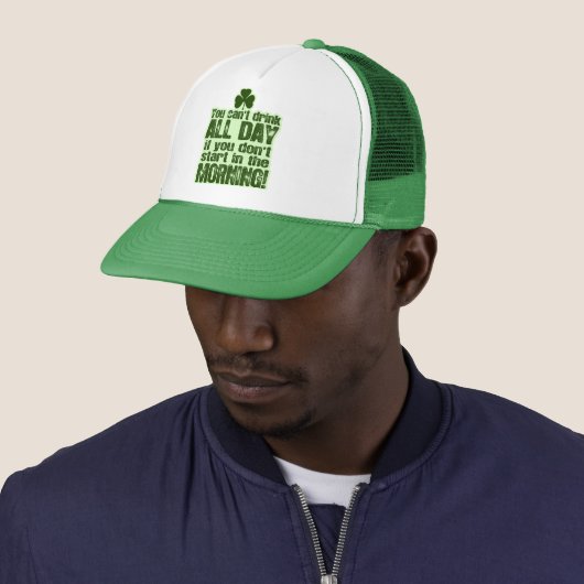 Funny St Patrick's Day Irish Trucker Pet (In situ)