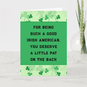 Funny St. Patrick's Day Kaart