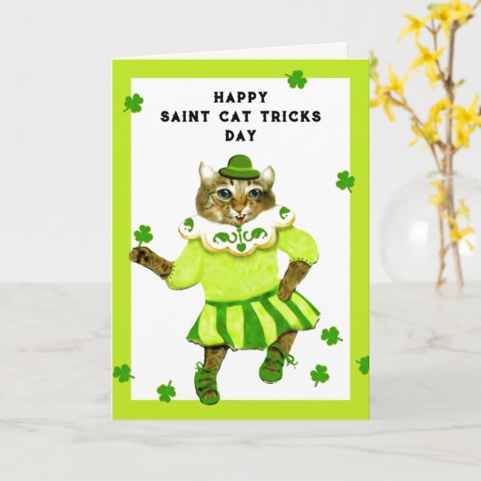 Funny St. Patrick's Day Kaart (Gele Bloem)