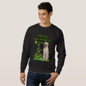 Funny St Patricks Day Labrador Retriever Dog Cute Trui (Voorkant volledig)