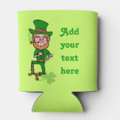 Funny St Patrick's Day Leprechaun Voeg Jouw tekst  Blikjeskoeler (Achterkant)