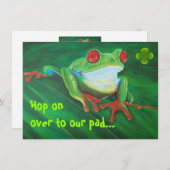 Funny St Patrick's Day party Invites Kaart (Voorkant / Achterkant)