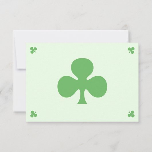 Funny St Patrick's Day Party RSVP Invitation Kaart (Achterkant)