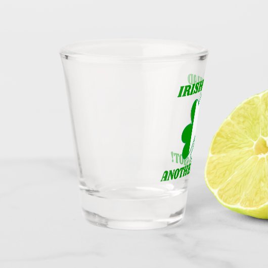 Funny St. Patrick's Day Pun Irish Flag Shot Glas (Links)
