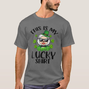 Funny St Patrick's Day Sheep Dit is mijn geluk T-shirt