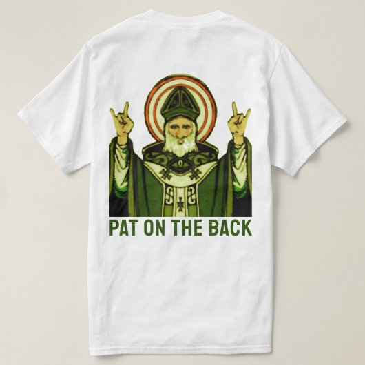Funny St Patrick's Day T-shirt (Design achterkant)