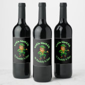 Funny St Patricks Day Wine Labels Wijn Etiket (Flessen)