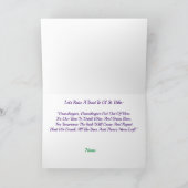 Funny St. Urho's Day Toast Carte de voeux (Intérieur)