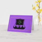 Funny St. Urho's Day Toast Carte de voeux (Fleur jaune)