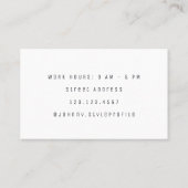 Funny stand-out visitekaartje (Achterkant)