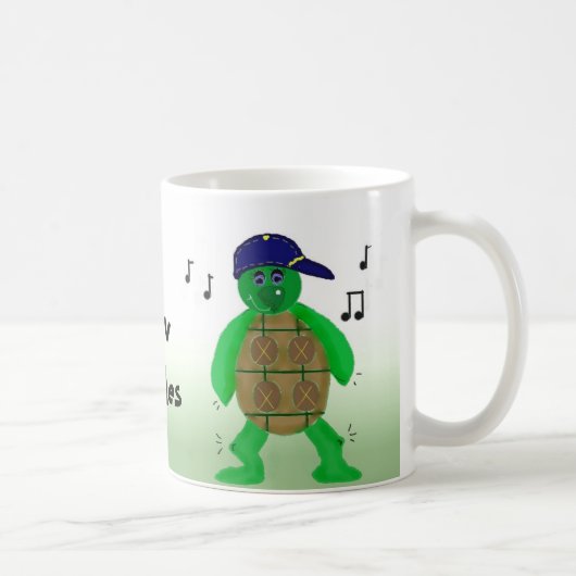 Funny Standing Turtle Koffiemok (Rechts)