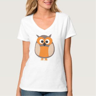 Funny staring owl t shirt