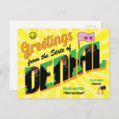 Funny State of Denial Greetings Briefkaart (Voorkant / Achterkant)