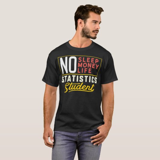 Funny Statistics Major Student Shirt Afstuderen Gi (Voorkant volledig)