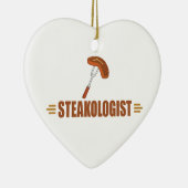 Funny Steak Keramisch Ornament (Rechts)