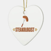 Funny Steak Keramisch Ornament (Links)