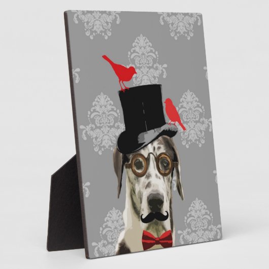 Funny steampunk dog fotoplaat (Zijkant)