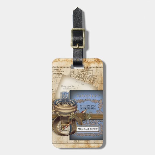 Funny Steampunk Excursion Bagagelabel (Voorkant verticaal)