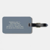 Funny Steampunk Excursion Bagagelabel (Achterkant horizontaal)