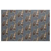 Funny  Steampunk Penny Farthing Stof (Fat Quarter)