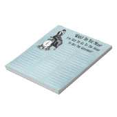 Funny Steampunk Shopping List Notitieblok (Gedraaid)