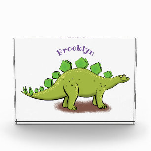 Funny stegosaurus dinosaur cartoon fotoblokken