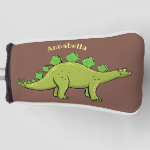 Funny stegosaurus dinosaur cartoon golfheadcover