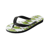 Funny stegosaurus dinosaur cartoon kinder teenslippers (Schuin)