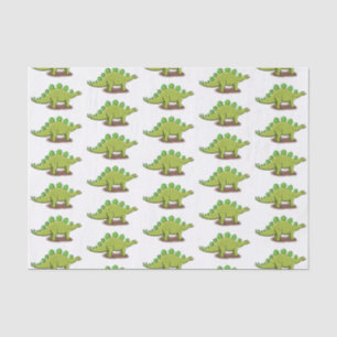 Funny stegosaurus dinosaur cartoon tissuepapier