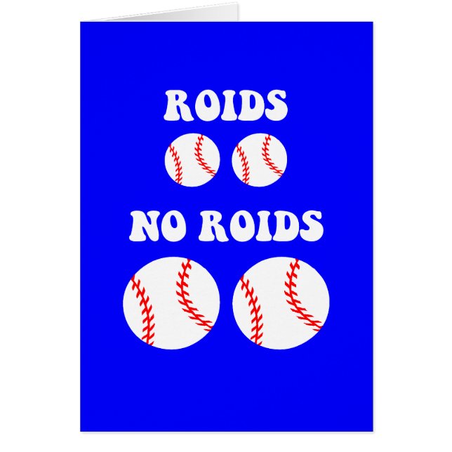 Funny steroids baseball (Voorkant)