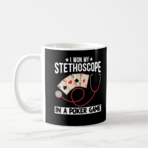 Funny Stethoscoop Joke Nurse Doctor Hospital Humor Koffiemok