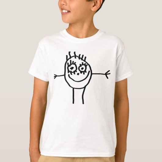 Funny Stick Figure T-shirt (Voorkant)