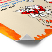 Funny Stick Figures Netball Team Quote Poster (Hoek)