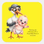 Funny sticker baby shower adjustable  (Devant)