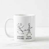 Funny Stickman Guitar Assembly Koffiemok (Links)