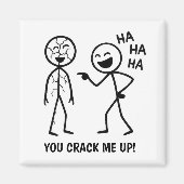 Funny Stickman Magneet (Voorkant)