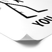 Funny Stickman Poster (Hoek)