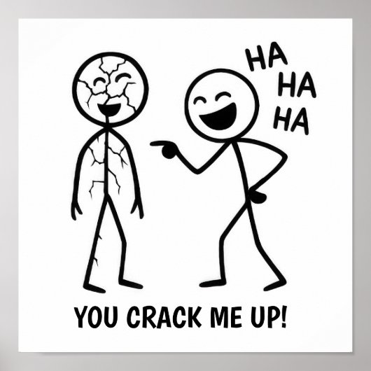 Funny Stickman Poster (Voorkant)