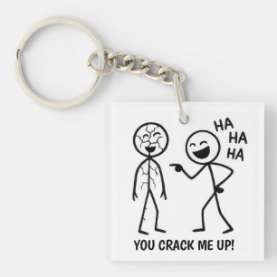 Funny Stickman Sleutelhanger