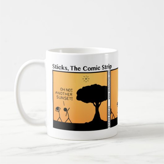Funny Stickman Sunset Mok (Links)